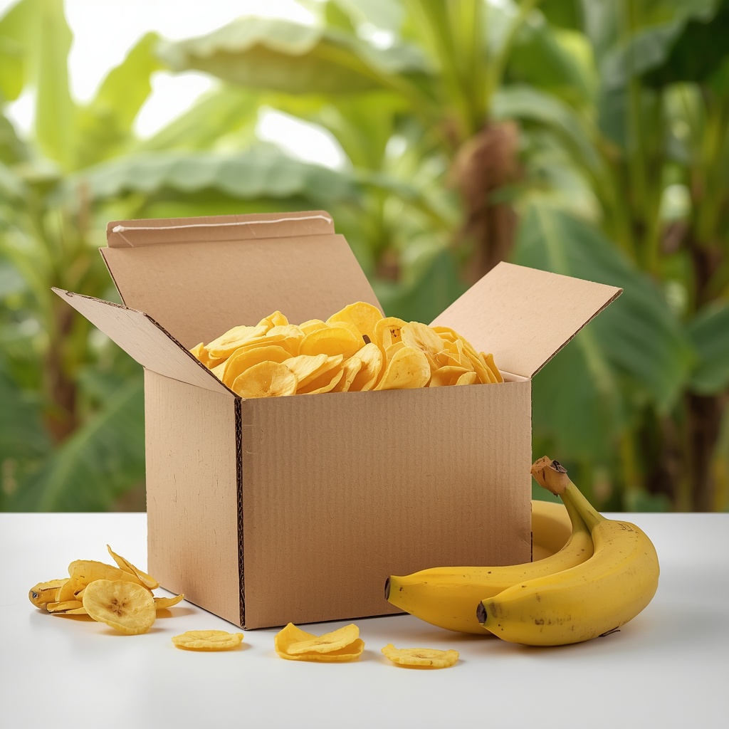 Banana Chips for uk importers, wholesalers, manufacturers and food retailers. premium quality, Unflavoured, unroasted banana chips
